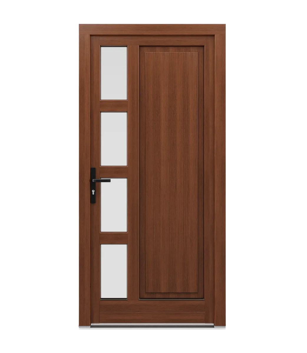 Spacers in wooden doors