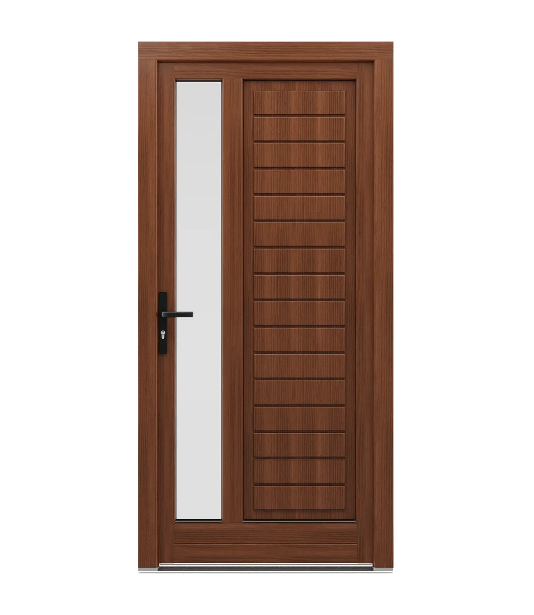 Spacers in wooden doors